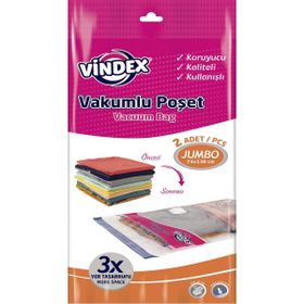 Vindex 73x130 cm 2'li Jumbo Vakumlu Poşet