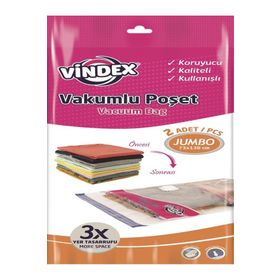 Vindex 73x130 cm 2'li Jumbo Vakumlu Poşet