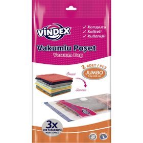 Vindex 73x130 cm 2'li Jumbo Vakumlu Poşet