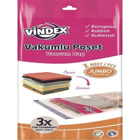 Vindex 73x130 cm 2'li Jumbo Vakumlu Poşet