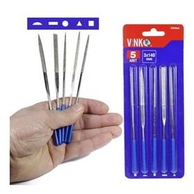 Vinko 30x140 mm 5 Parça İzole Saplı Elmas Eğe Takımı