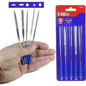 Vinko 30x140 mm 5 Parça İzole Saplı Elmas Eğe Takımı