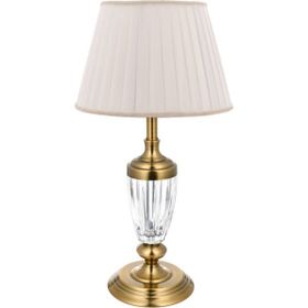Vinner Bronz Renk Kaplama Gece Lambası Kristal Detaylı Modern Abajur