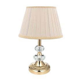 Vinner Bronz Renk Kaplama Gece Lambası Kristal Detaylı Modern Abajur