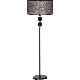 Vinner Delhi Siyah Çift Küre Kristal Taşlı Metal Lambader