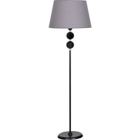 Vinner Delhi Siyah Çift Küre Kristal Taşlı Metal Lambader