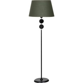 Vinner Delhi Siyah Çift Küre Kristal Taşlı Metal Lambader