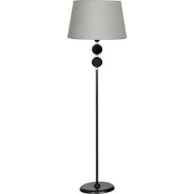 Vinner Delhi Siyah Çift Küre Kristal Taşlı Metal Lambader
