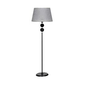 Vinner Delhi Siyah Çift Küre Kristal Taşlı Metal Lambader