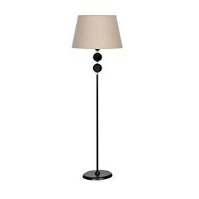 Vinner Delhi Siyah Çift Küre Kristal Taşlı Metal Lambader