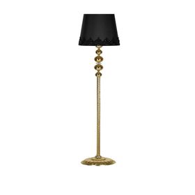 Vinner Gold Burgulu 4'lü Küre Kristal Siyah Dantel Lambader