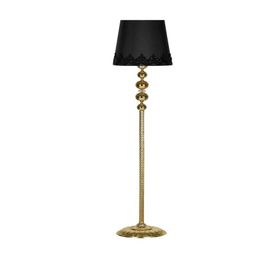 Vinner Gold Burgulu 4'lü Küre Kristal Siyah Dantel Lambader