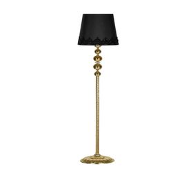 Vinner Gold Burgulu 4'lü Küre Kristal Siyah Dantel Lambader