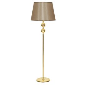 Vinner Gold Kaplama Çift Küre Tek Ayak Metal Lambader