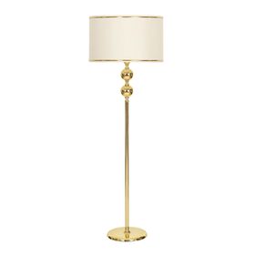 Vinner Gold Kaplama Çift Küre Tek Ayak Metal Lambader
