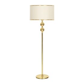 Vinner Gold Kaplama Çift Küre Tek Ayak Metal Lambader
