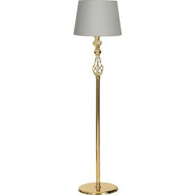Vinner Gold Kaplama Şelale Düz Metal Tek Ayaklı Lambader