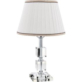 Vinner Krom Kaplama Kare Kristal Detaylı Modern Abajur