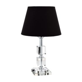 Vinner Krom Kaplama Kare Kristal Detaylı Modern Abajur