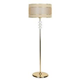 Vinner Lille Gold Kaplama Üçlü Kare Kristal Detaylı Metal Çift Gold Şeritli Mataro Lambader