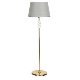 Vinner Lille Gold Kaplama Üçlü Kare Kristal Detaylı Metal Pre Gri Lambader