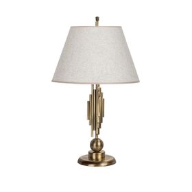 Vinner Marche Mka-01 Beyaz Kırçıl Eskitme Mat Gold Metal Abajur
