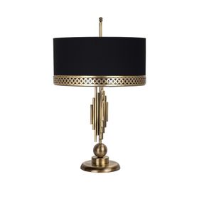 Vinner Marche Mka-01 Gold H Siyah Eskitme Mat Gold Metal Abajur