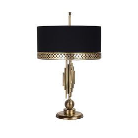 Vinner Marche Mka-01 Gold H Siyah Eskitme Mat Gold Metal Abajur