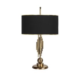Vinner Marche Mka-01 Gold Siyah Eskitme Mat Gold Metal Abajur