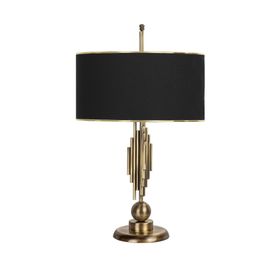 Vinner Marche Mka-01 Gold Siyah Eskitme Mat Gold Metal Abajur