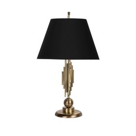Vinner Marche Mka-01 Siyah Eskitme Mat Gold Metal Abajur