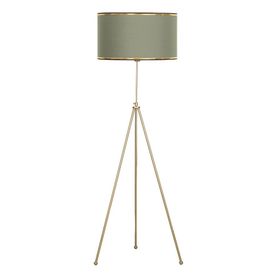 Vinner Noa Eskitme Tripod Boyu Ayarlanabilir Metal Gold Şeritli Haki Lambader