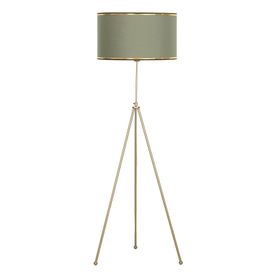 Vinner Noa Eskitme Tripod Boyu Ayarlanabilir Metal Gold Şeritli Haki Lambader