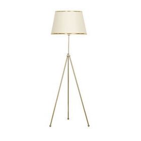 Vinner Noa Eskitme Tripod Boyu Ayarlanabilir Metal Gold Şeritli Krem Lambader