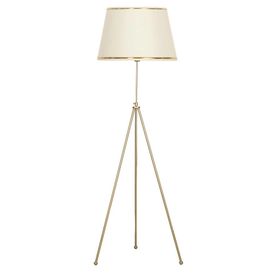 Vinner Noa Eskitme Tripod Boyu Ayarlanabilir Metal Gold Şeritli Krem Lambader