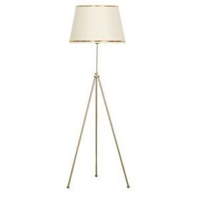 Vinner Noa Eskitme Tripod Boyu Ayarlanabilir Metal Gold Şeritli Krem Lambader