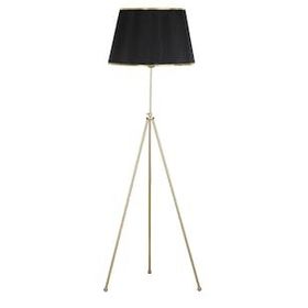 Vinner Noa Eskitme Tripod Boyu Ayarlanabilir Metal Gold Şeritli Organze Siyah Lambader