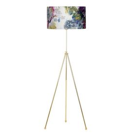 Vinner Noa Gold Kaplama Tripod Boyu Ayarlanabilir Metal Gül Desenli Lambader