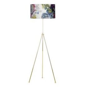 Vinner Noa Gold Kaplama Tripod Boyu Ayarlanabilir Metal Gül Desenli Lambader