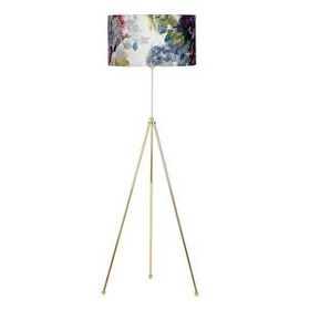 Vinner Noa Gold Kaplama Tripod Boyu Ayarlanabilir Metal Gül Desenli Lambader