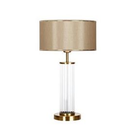 Vinner Nuuk Eskitme Ayaklı Modern Özel Tasarım Cam Gold Şeritli Mataro Abajur