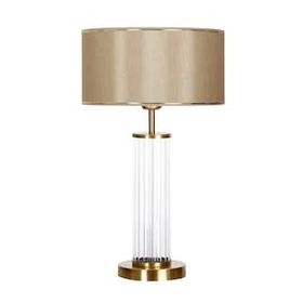 Vinner Nuuk Eskitme Ayaklı Modern Özel Tasarım Cam Gold Şeritli Mataro Abajur