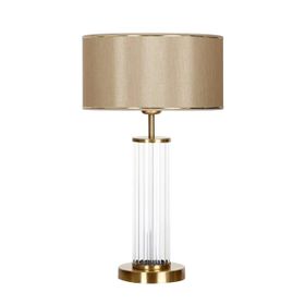 Vinner Nuuk Eskitme Ayaklı Modern Özel Tasarım Cam Gold Şeritli Mataro Abajur