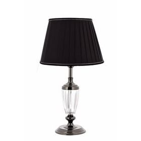 Vinner Siyah Kaplama Kristal Detaylı Modern Metal Abajur