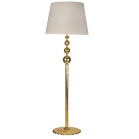 Vinner Üçlü Küre Gold Kaplama Beyaz Kırçıl Lambader