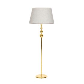 Vinner Üçlü Küre Gold Kaplama Beyaz Kırçıl Lambader