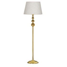 Vinner Vega Gold Üçlü Küre Tek Ayaklı Metal Beyaz Kırçıl Lambader