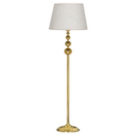 Vinner Vega Gold Üçlü Küre Tek Ayaklı Metal Beyaz Kırçıl Lambader