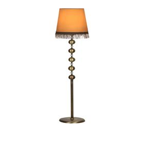 Vinner VNR0406SG012 Solid Gold Kaplama Düz Metal Ayak Krom Şeritli Haki Yeşil Lambader