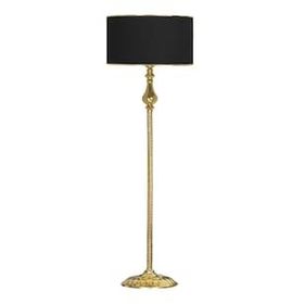 Vinner VNRMADGKLMB023 Madelyn Gold Şeritli Siyah Gold Kaplama Burgulu Metal Lambader